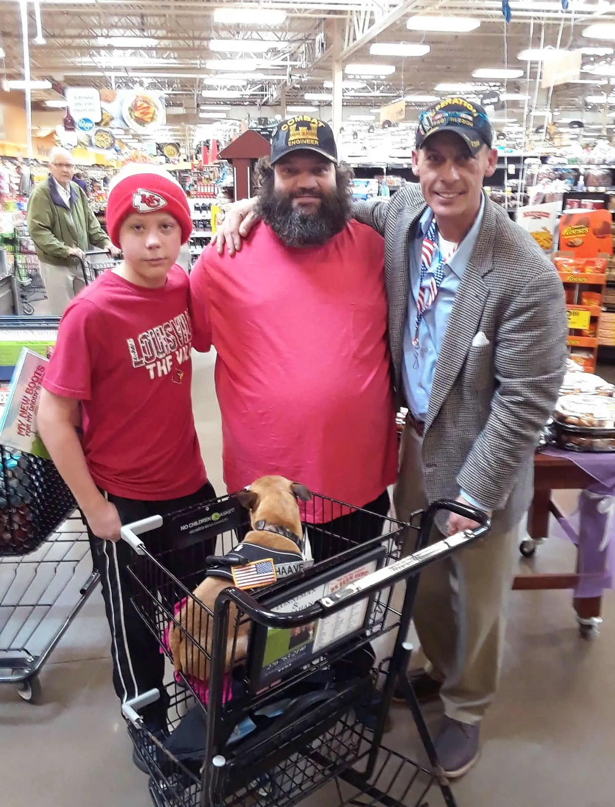 Veteran love shared in Kentucky with David Haave and his dog Frankie.